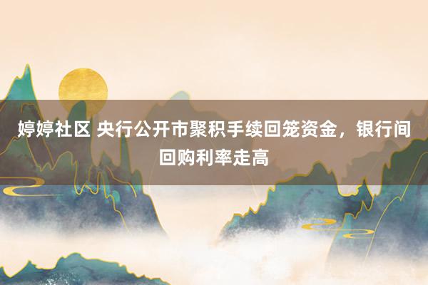 婷婷社区 央行公开市聚积手续回笼资金，银行间回购利率走高