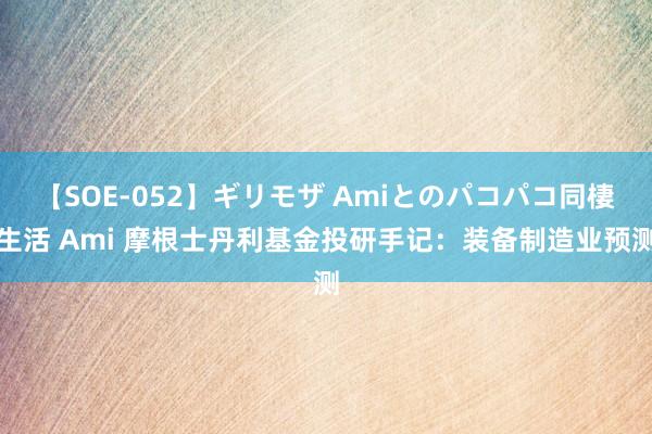 【SOE-052】ギリモザ Amiとのパコパコ同棲生活 Ami 摩根士丹利基金投研手记：装备制造业预测