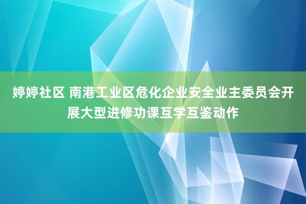 婷婷社区 南港工业区危化企业安全业主委员会开展大型进修功课互学互鉴动作